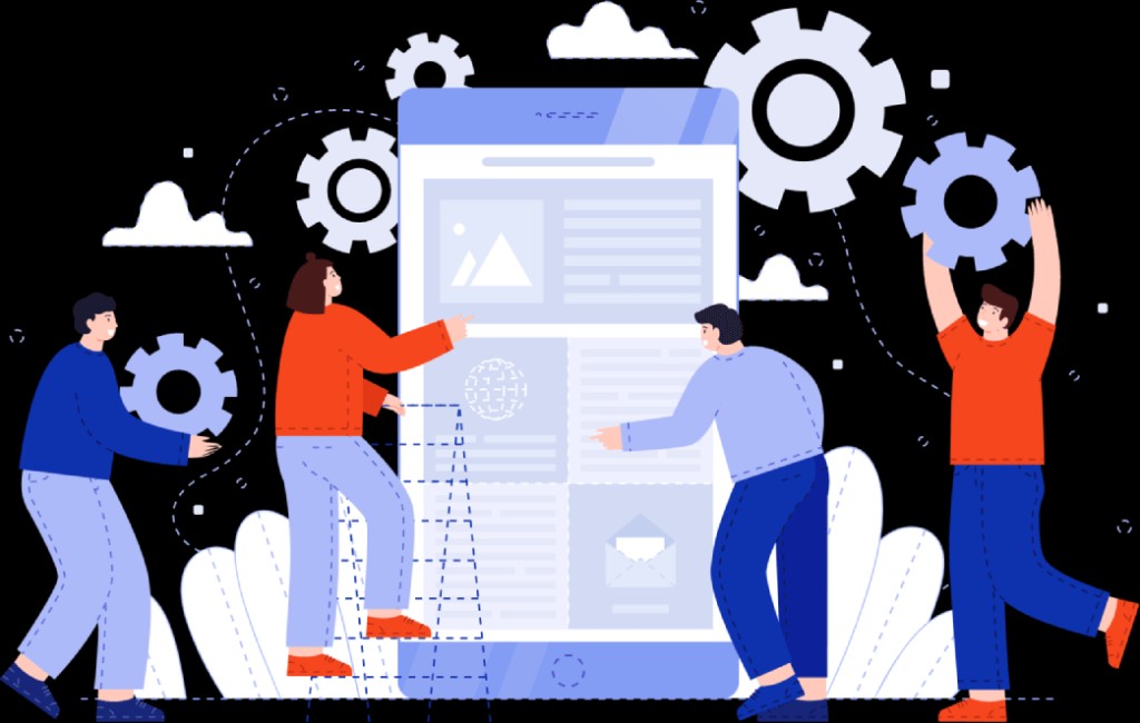 Illustration of digital workflow and creative collaboration