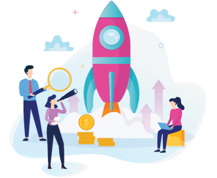 Illustration representing creative momentum